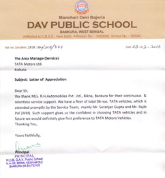 DAV Public School Testimonial