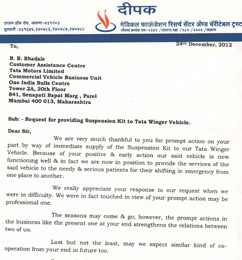 Tata Winger Vehicle Customer Testimonial