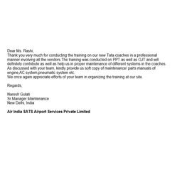 Air India Stats Airport Services testimonial