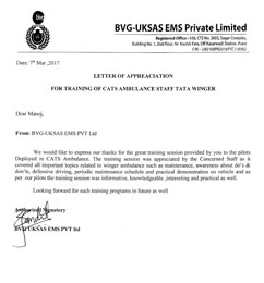 BVG UKSAS EMS Testimonial