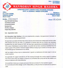 Manmohan Singh Wadhwa Testimonial